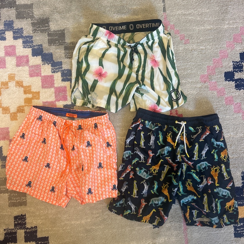 3 boys bathing suits - Overtime + 2 others